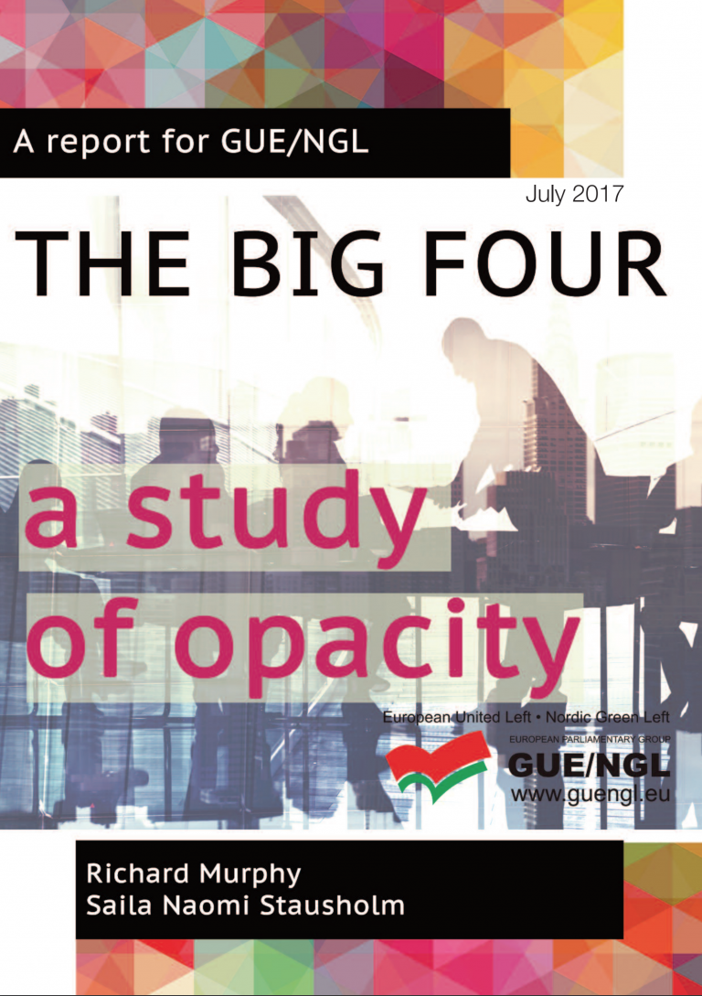 The biggest names in tax havens are PWC, Deloitte, EY and KPMG