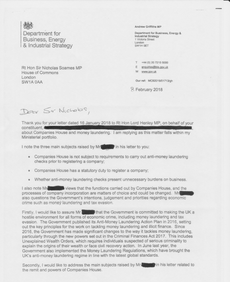The Government Really Is Aiding And Abetting Money Laundering By Its Lax Approach To Company 