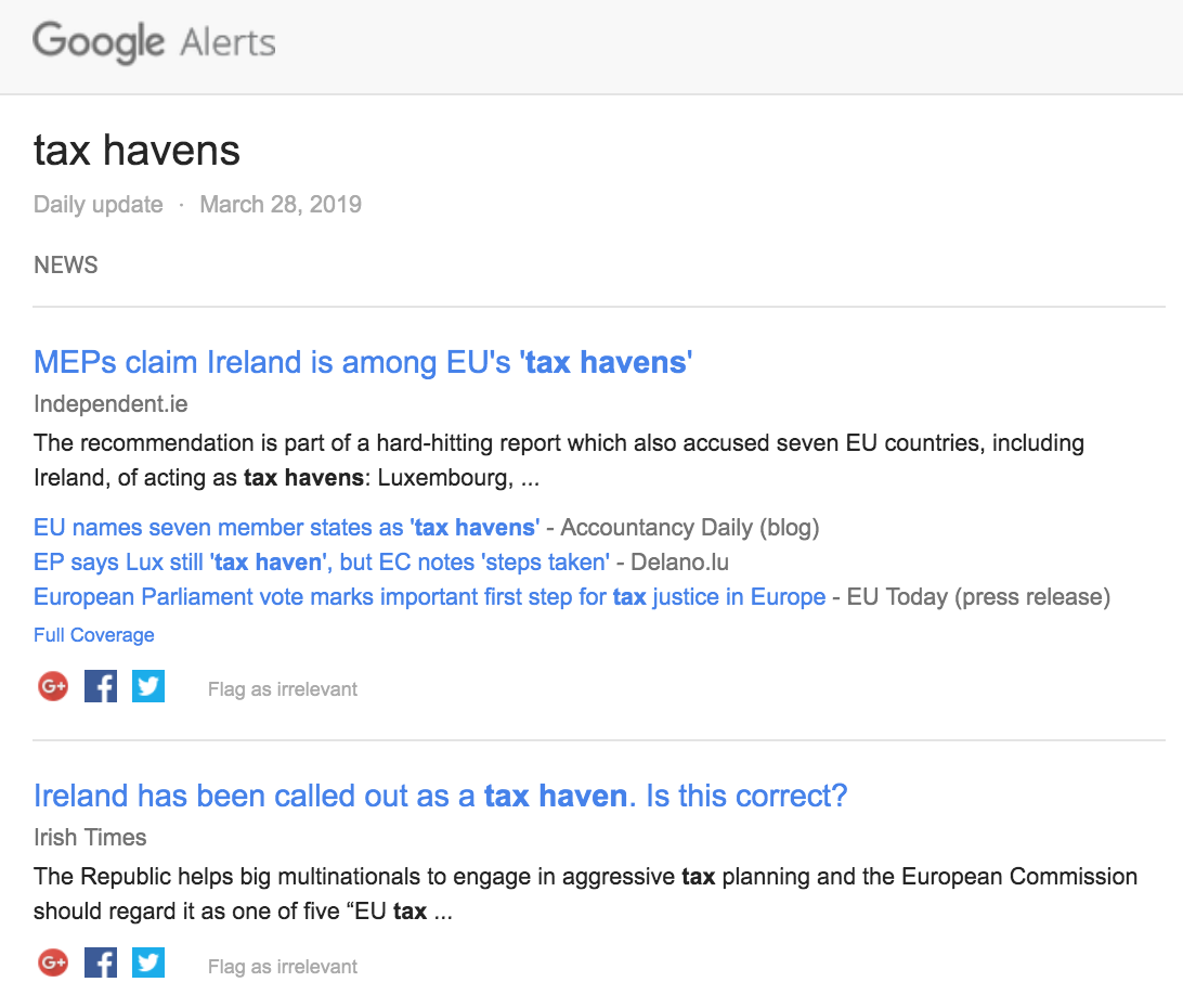 Is Ireland a tax haven?