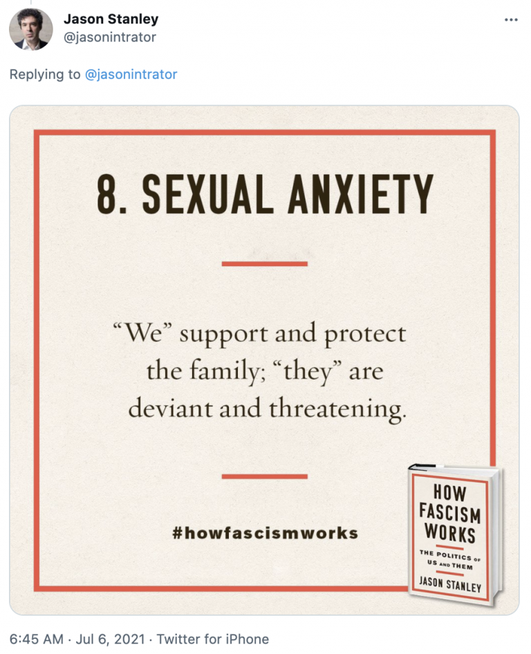 Jason Stanley The ten pillars of fascist politics Brave New Europe