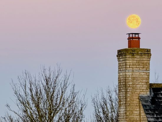 By the light of the morning moon